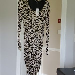 Animal print dress size M Guess NWT